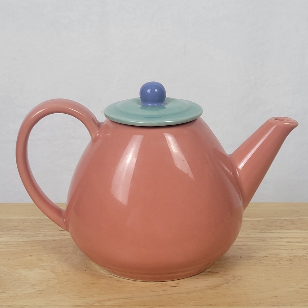 Vintage 80s Lindt Stymeist Colorways Creamer Japan Ceramic‎ Mini Teapot & Lid